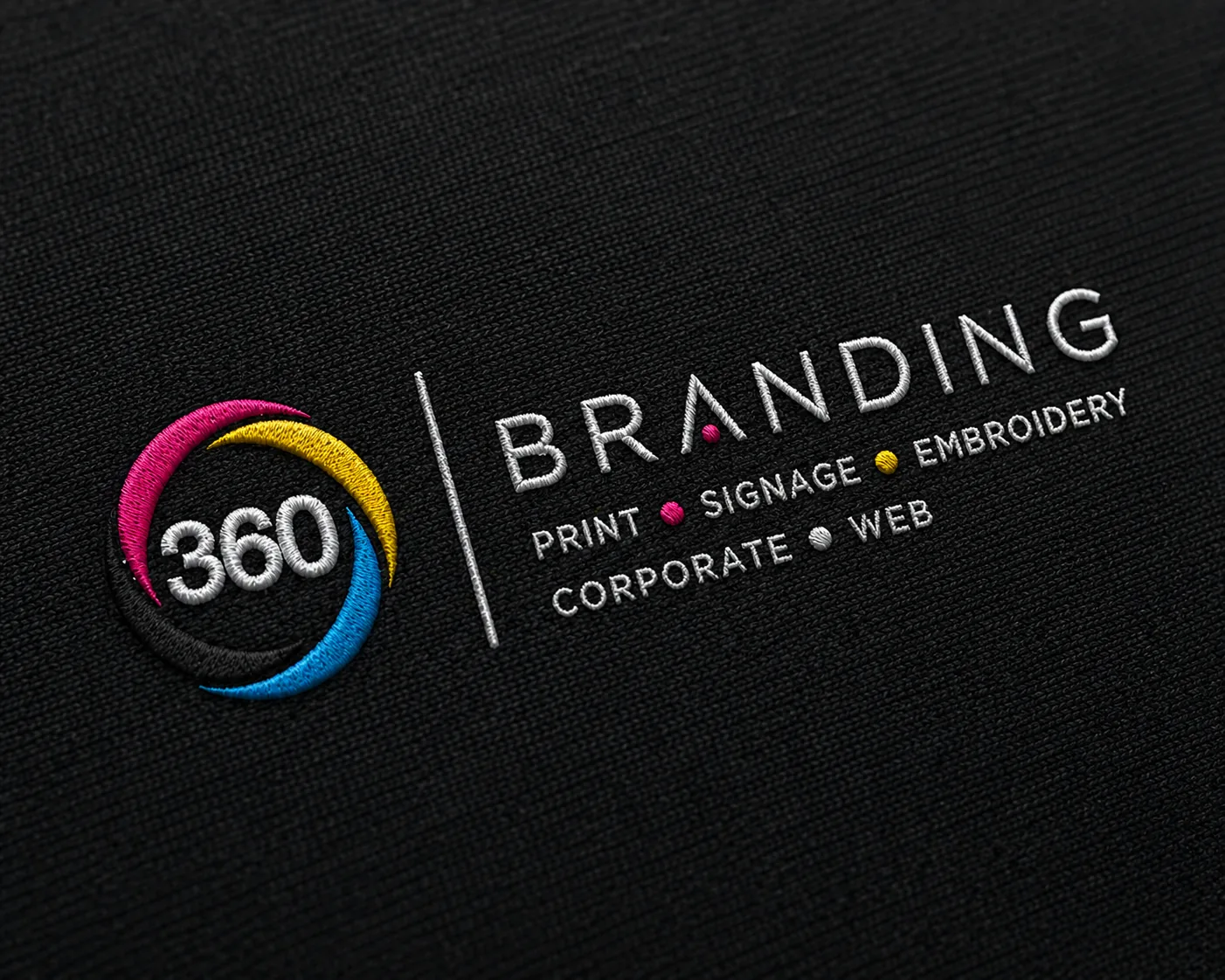 Branded apparel and embroidery samples